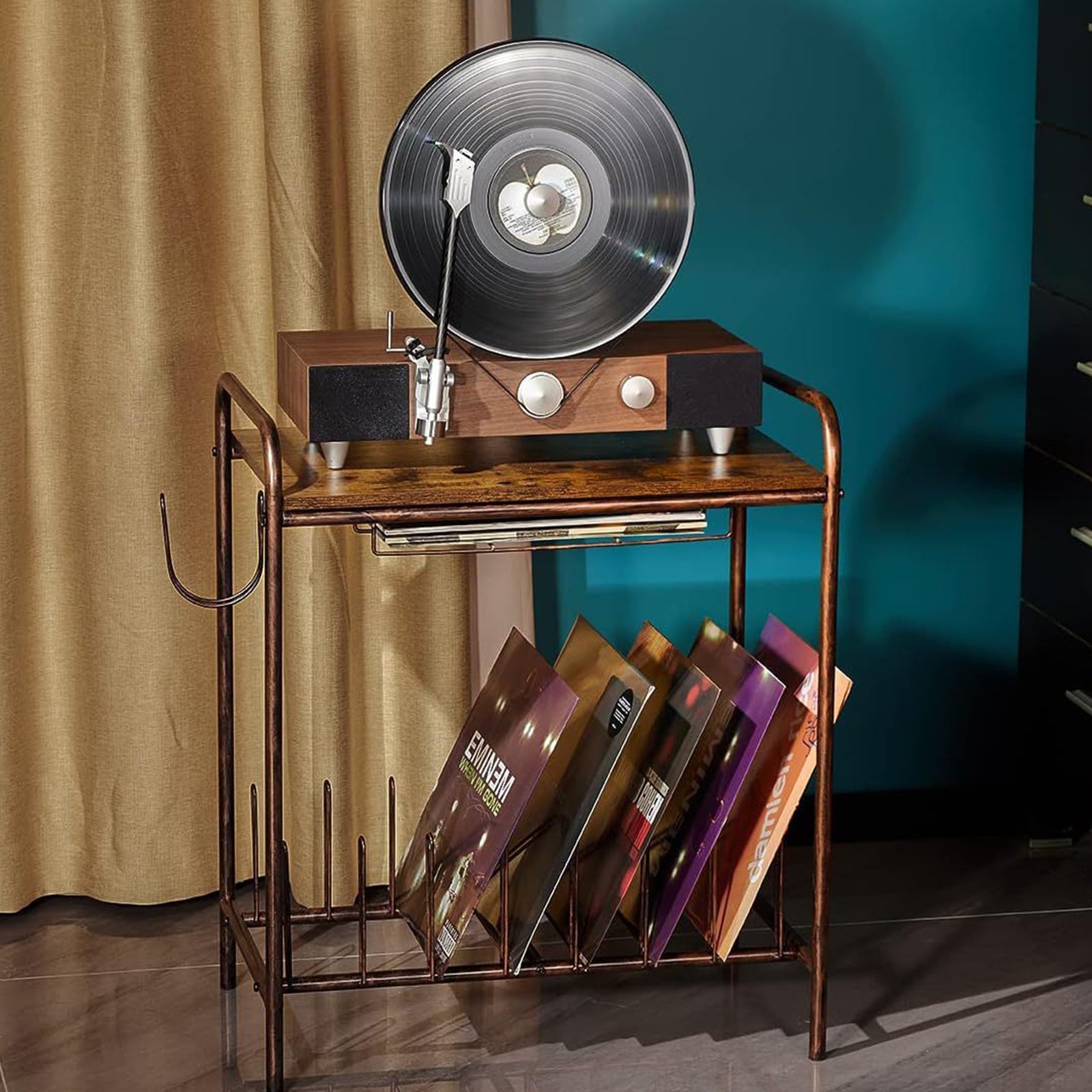 Painted Finish Multi-Functional Desktop Organizer for Vinyl, Magazines (Home/Office/Dorm) -Recordshaven