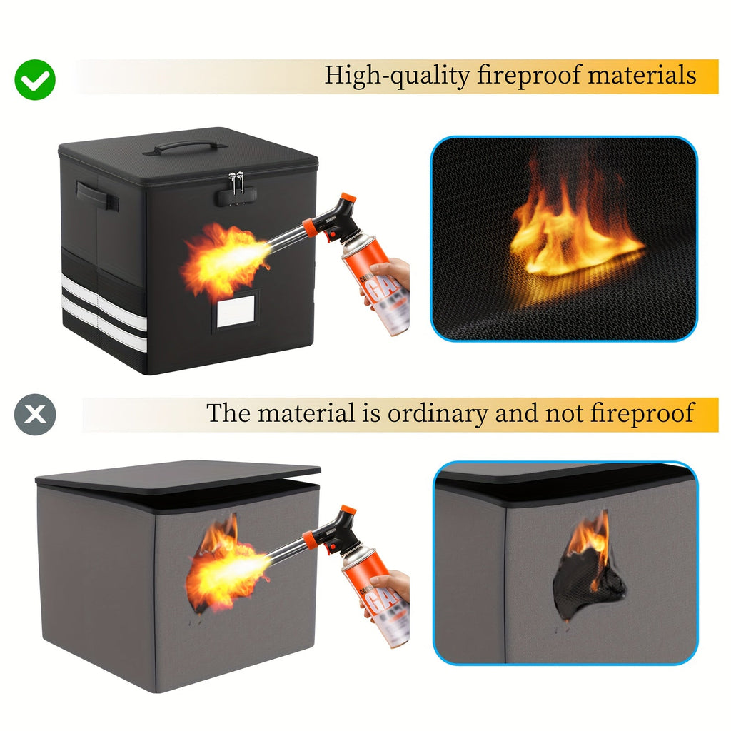 Collapsible Lockable Record Crate with Lid & Handles (100+ 12" LPs) -Recordshaven