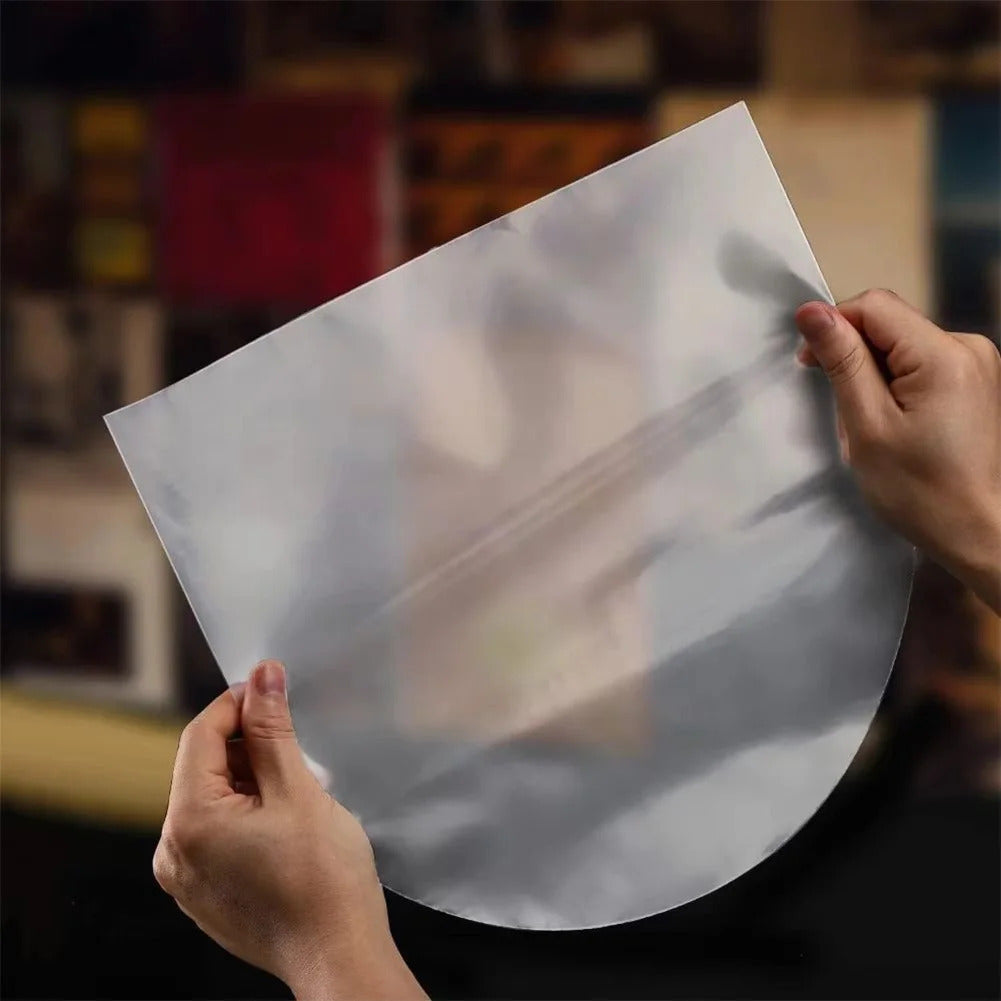 Set of 100 Professional 7-Inch Vinyl Record Protective Covers (50 Inner Bags + 50 Outer Sleeves) -Recordshaven