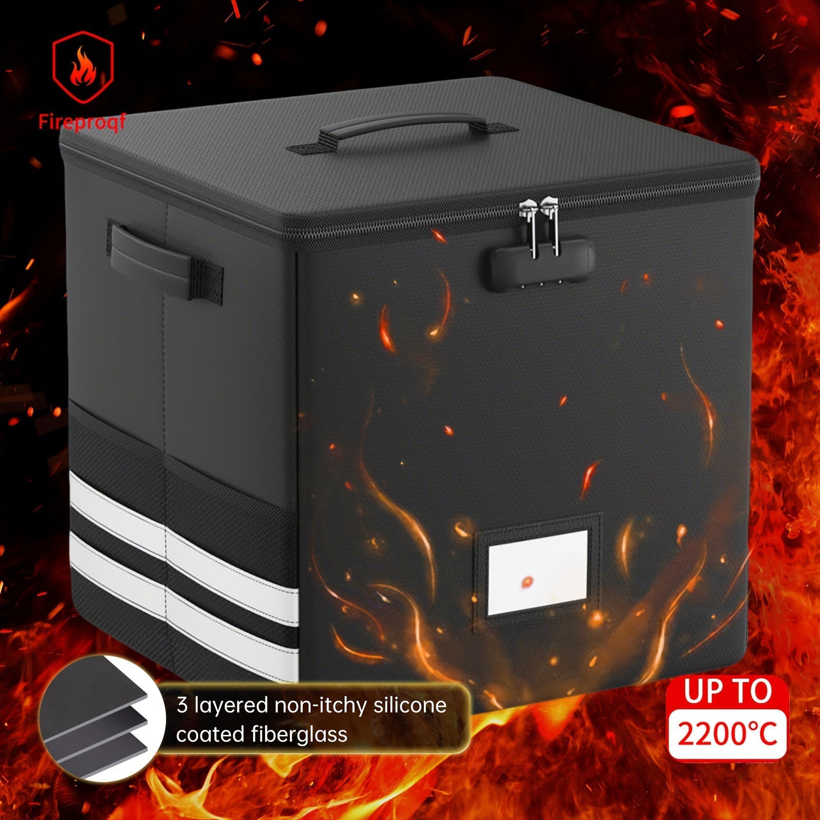 Collapsible Lockable Record Crate with Lid & Handles (100+ 12" LPs) -Recordshaven