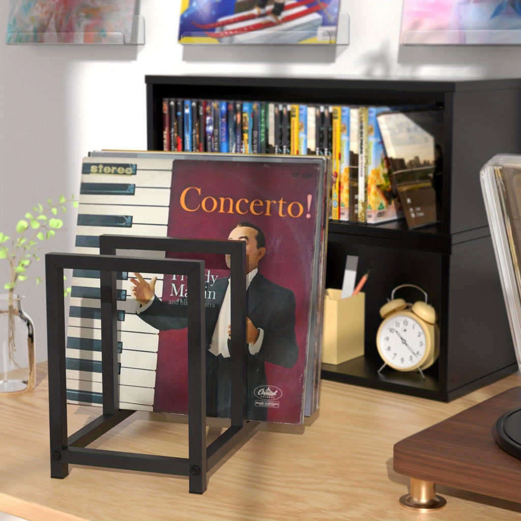 Multi-Purpose Vinyl Record & CD Storage Rack for Turntables & Audio Systems -Recordshaven