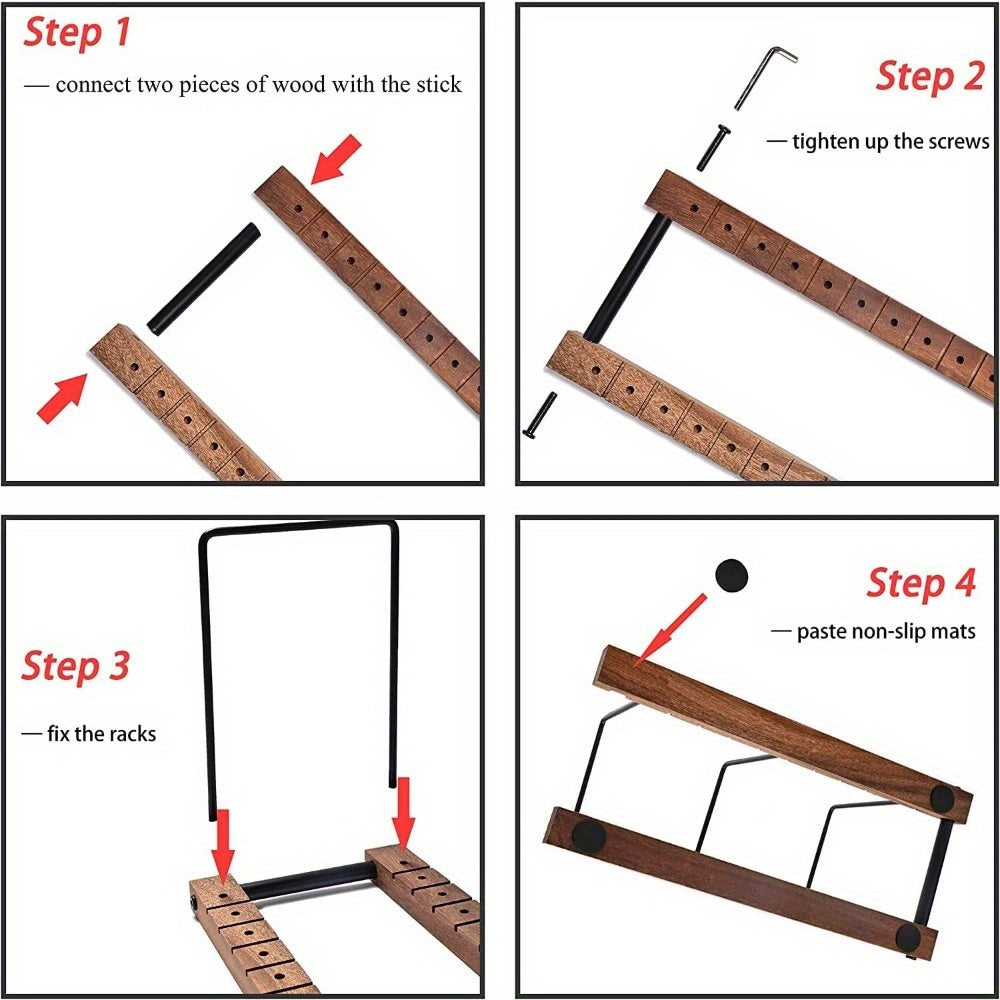 Solid Wood & Stainless-Steel Vinyl Record Holder (50 LP Capacity) -Recordshaven