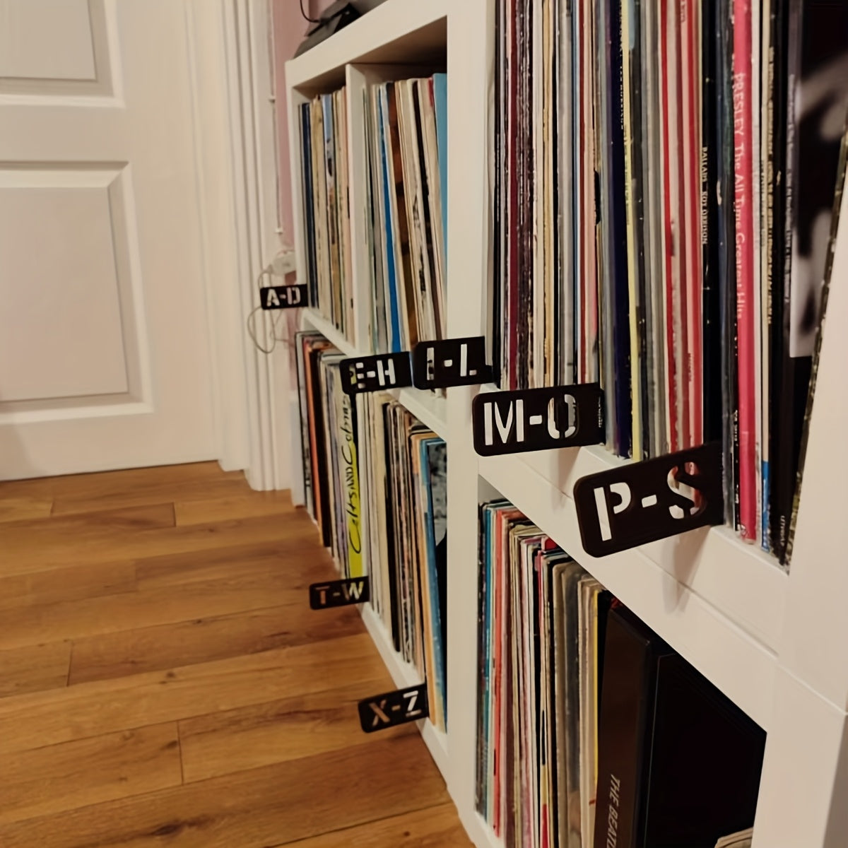 Handcrafted Wooden Vinyl Record Dividers with Letters -Recordshaven