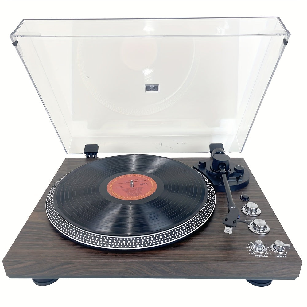 Vintage Vinyl Player - Plug & Play, Speaker Compatible, 220-240V Power for Home Stereo (No Batteries Required) -Recordshaven