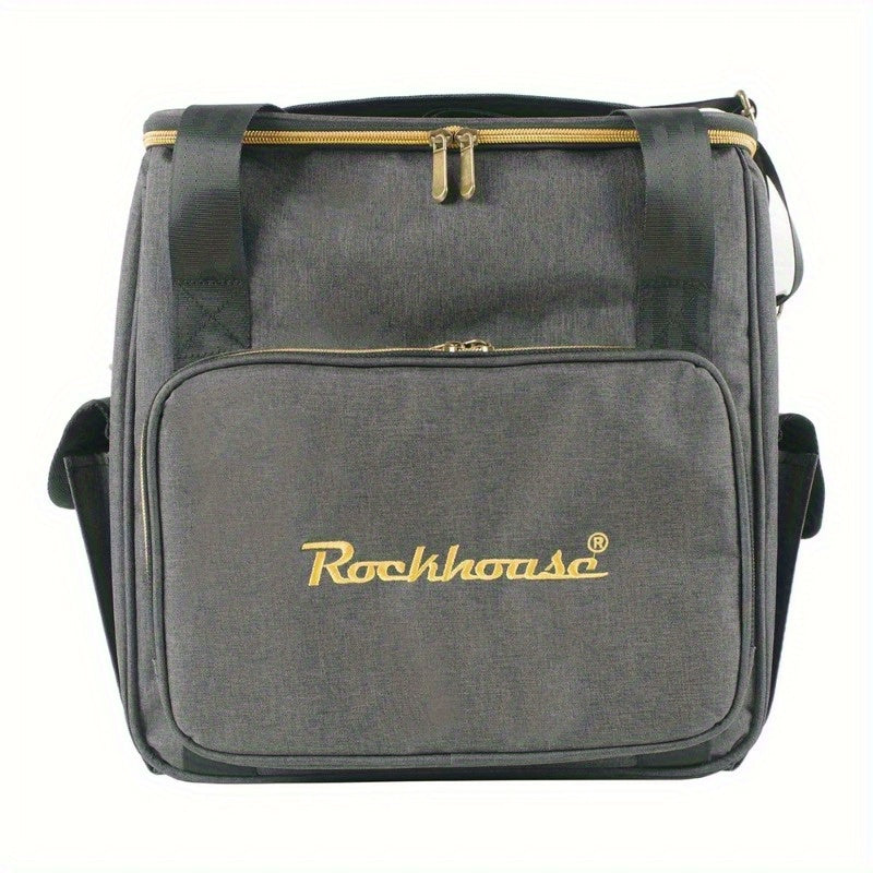 FF Bonfires Vinyl Record Carrying Bag - 45 LP Capacity with Separation Layer -Recordshaven