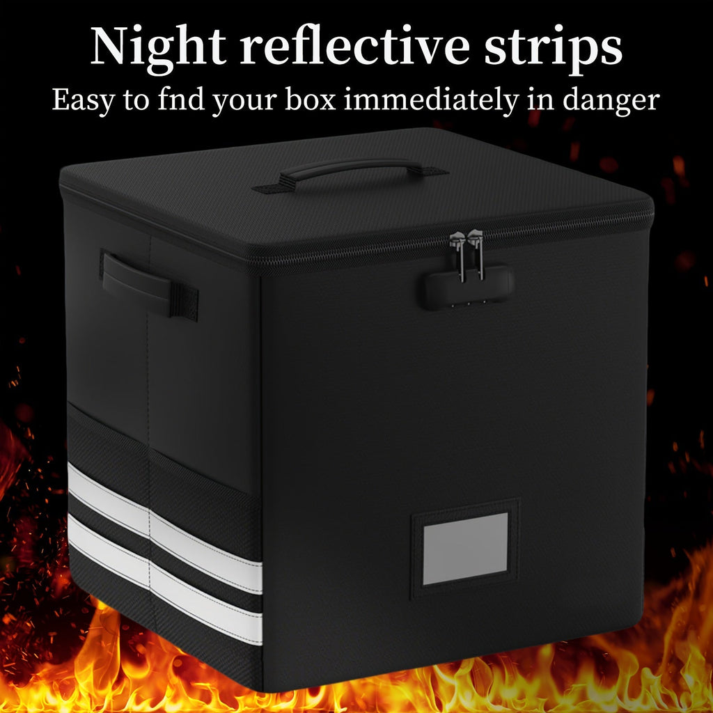 Collapsible Lockable Record Crate with Lid & Handles (100+ 12" LPs) -Recordshaven