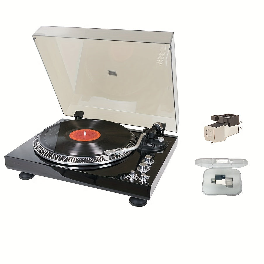 Retro Belt-Driven Turntable - 220-240V, RCA Output, LP/Gramophone Compatible (Ideal Party Gift) -Recordshaven